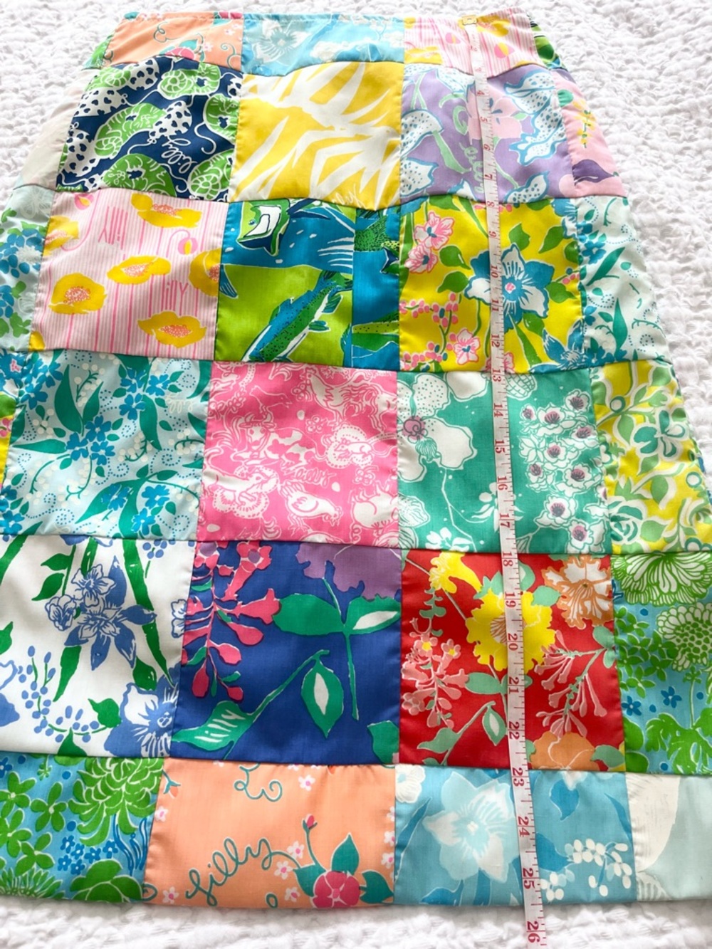 Lilly Pulitzer Rare Vintage 1960s, 1970s The Lilly Skirt PATCHWORK Skirt - Picture 8 of 8